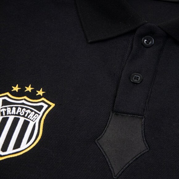 Trapstar Black Polo Shirt With Gold Logo - Picture 3 of 5